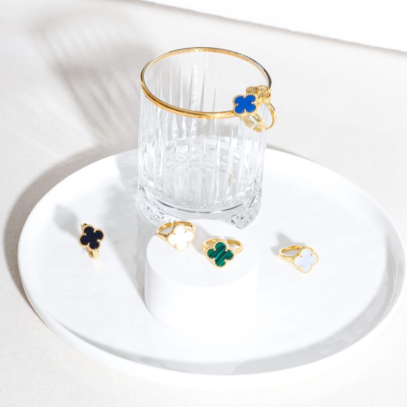 Adjustable four leaf rings (SALE)
