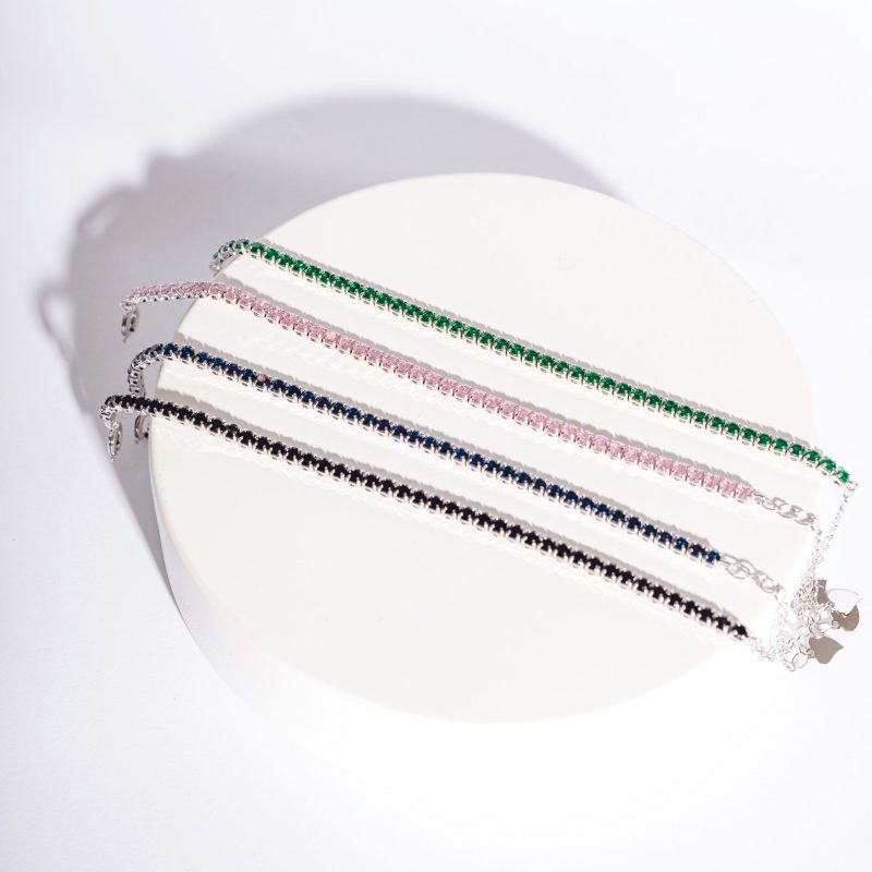 Multi colour Individual Tennis Bracelets
