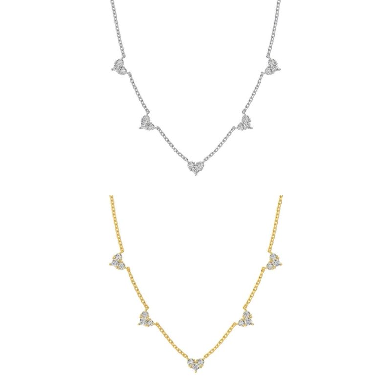 925 Sterling silver | Trinity Hearts | 18K plated